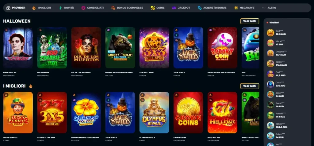 Panoramica di RocketPlay